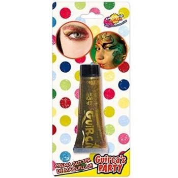 Maquillaje glitter dorado 20cc para disfraz