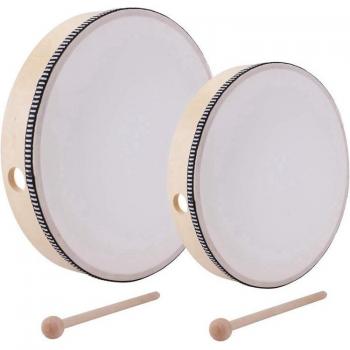 Tam-tam doble marco: 25,5 cm y 20,3 cm