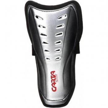 Protezioni per le gambe per bambini 27 cm nere/argento