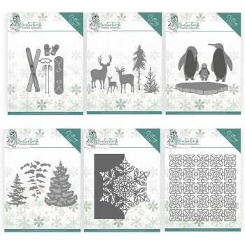DIY Winter Penguin and Snowflake Stencils