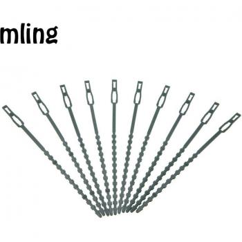 Suporte Verde 50 Pack – Bridas Plásticas Reutilizables para Cables de Jardín