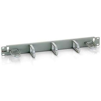 Equip 19 Rack Mount Cable Management Panel. Light Grey (RAL 7035