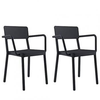 Fauteuils Lisboa RESOL – Duo Noir pour Intérieur/Extérieur