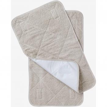 Serviettes de change gris clair pour matelas à langer