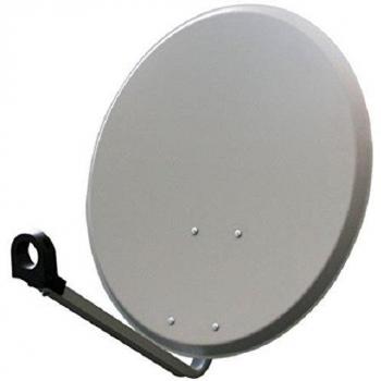 Satellitenantenne Faval E58 Digital HD Spiegel (Hellgrau) mit Stahl-HQ‑Reflektor