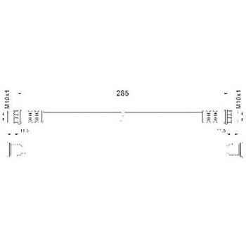 ATE Bremsschlauch hinten Dacia + Renault – Teilnummer 24.5229‑0285.3