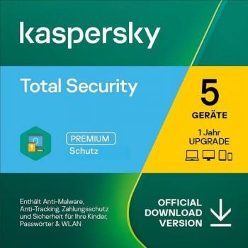 Kaspersky Total Security 2024 5-Device License 1 Year