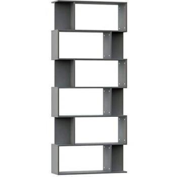 VidaXL Scaffale/Divisorio per stanza grigio 80x24x192 cm in legno composito