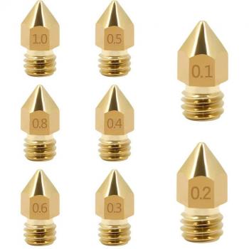 Accesorio de impresión MK8: Boquilla de latón 0,1‑1,0 mm