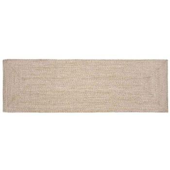 NatureGlow 80×300 cm White/Beige Area Carpet