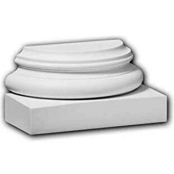 Classic White Half Column Base 117700 Profhome Decorative Element