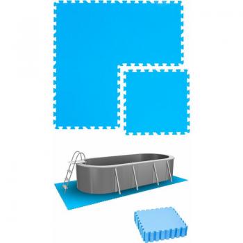 Eyepower Decking 2,8 m² – 12 Tappetini EVA 50×50 per Piscina