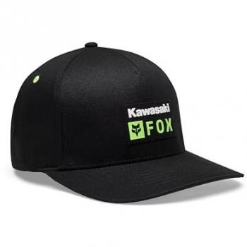 Kawasaki FlexFit Fox Berretto Nero S/M