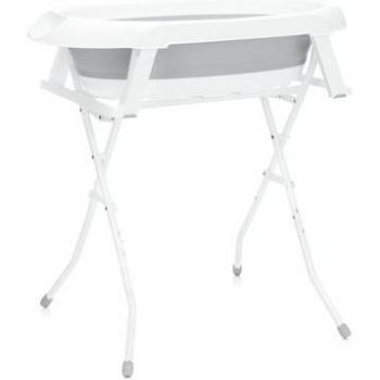 Kompakte Faltbadewanne Fillikid – Staubschutz-Stand, 1,5 m², grau/weiß