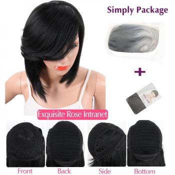 Deyngs Short Bob Wig with Bangs