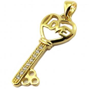 Colgante “Llave del Bienestar” dorado