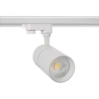 Luz de Carril Trifásica 20W Ledkia Regulable Blanco Cálido