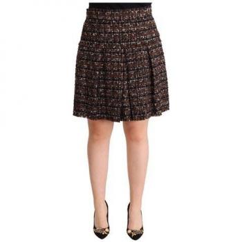 Gonna a Pieghe Trapezio di DOLCE & GABBANA – Mini, Marrone