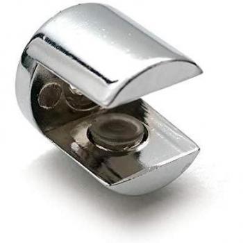 4‑8 mm Thick Chrome Shelf Bracket – Glass Shelf Support, 40 Units