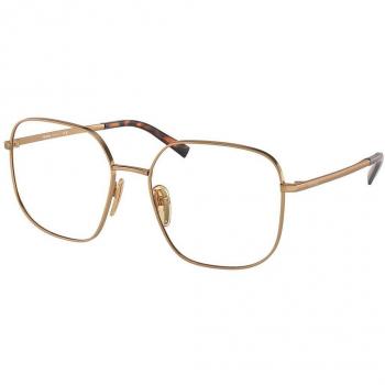 Prada PR A59V 7OE1O1 Women’s Eyeglasses Gold Size 53 (Frame Only)