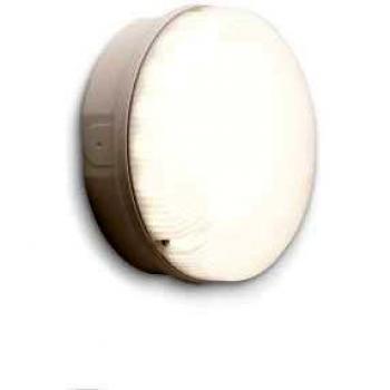 White Luceco Mosi 7W LED Bulkhead Fixture – 20 cm