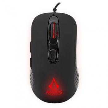 Mouse Gaming Cablato Assassin's Creed 3600 DPI Nero