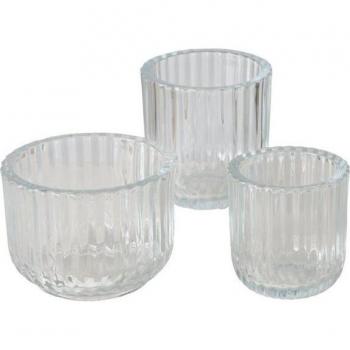 Boltze Home Windlicht Sikel – Kerzenhalter Set (3 ×)