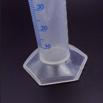 Tubo graduado de plástico 25ml