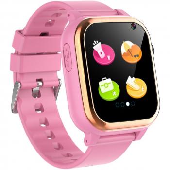 Reloj Inteligente Infantil D02 de Kakanwo con Juegos y Cámara Rosa
