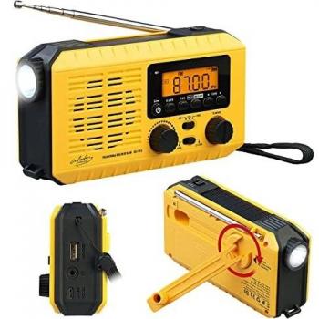 Infactory Kurbelradio: Kompaktes Solar