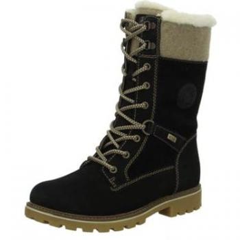 Remonte Herren-Winterstiefel D8474 – schlichte schwarze Schnürboots
