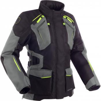 Bering Vision Giacca Tessile Moto da Donna Impermeabile Nero Grigio 48