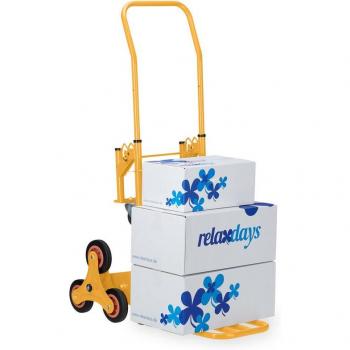 Carrellino Trolley Scale 50‑150 kg Giallo – Relaxdays