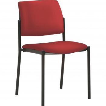 Mayer Sitzmöbel Besucher‑Stuhl “2518” – B49 cm, H83 cm, T56 cm, rot (Kirschrot/Schwarz)