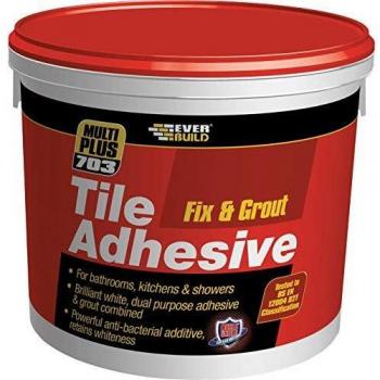 Everbuild 703 Fix & Grout Adhesive 7.5kg White