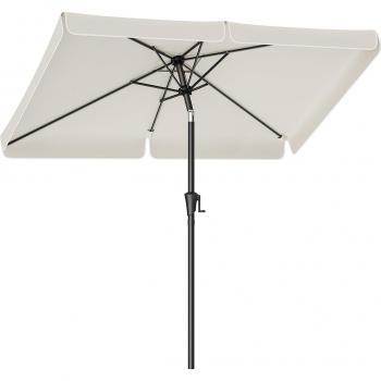 Balkon‑Sonnenschirm „Erdton“ – Rechteck 300 × 200 cm, beige, Ständerfrei