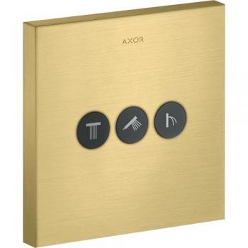 Axor Starck ShowerSelect Unterputz-Fertigmontageset für 3 Verbraucher, Brushed Brass