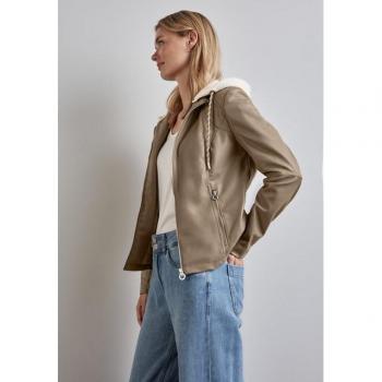 STREET ONE Webblazer für Damen, Gr. 42, rich mocha