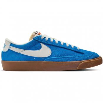 Blazer Low 77 Vintage en mode photo bleu, voile et gum