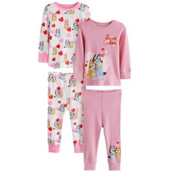 Next 100er-Pack Bluey-Langarm-Kuschelpajamas aus 2 % Baumwolle (für 12‑M‑bis‑8‑Jahre)