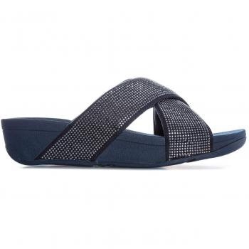 Fitflop Ritzy Slide Sandals, Femme, Bleu (Navy de Minuit 399)