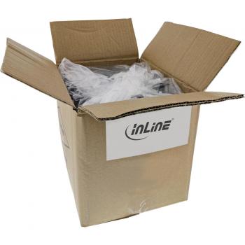 InLine 25er Bulk-Pack Netzkabel gewinkelt auf C15