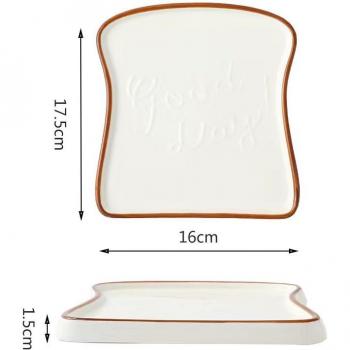 Flower-Shaped Dinner Plate in Ceramic