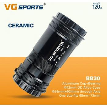 PF30 BB30 MTB/Rennrad Keramik Achse Ultraleicht 68/73mm Schraube Konterverschluss 22/24mm