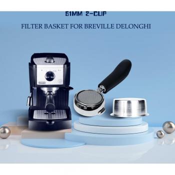 Stainless Steel Double Cup Filter for Breville, Delonghi, Krups