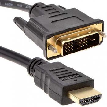 Digital Visual Interface to High-Definition Multimedia Interface Lead 18+1 2-meter Length