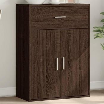 Meuble d’appoint Buffet Chêne Marron 60 cm × 30 cm × 84 cm – Bois d’ingénierie, vidaXL