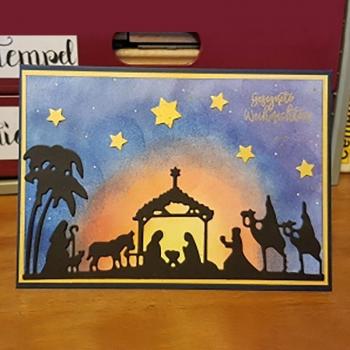 Christmas Themed Metal Stencils for DIY Paper Craft (6.3x14.1cm)