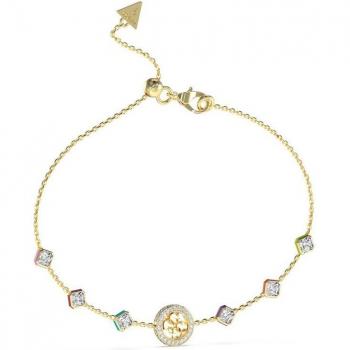 Bracciale Guess 4G Crush in Acciaio Inossidabile con Zirconiti e Logo JUBB04151JWYGMCT/U