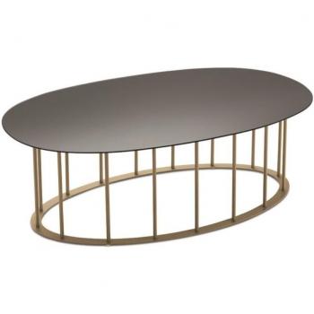 Table ronde moderne D90 cm avec base métal
